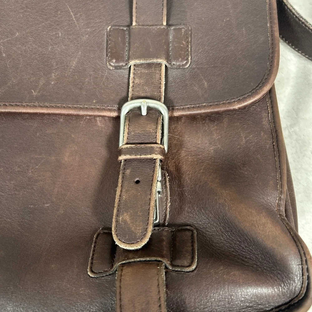 Vintage Coach Madison 5325 Briefcase Bag Messenger Brown Leather Made USA 2003